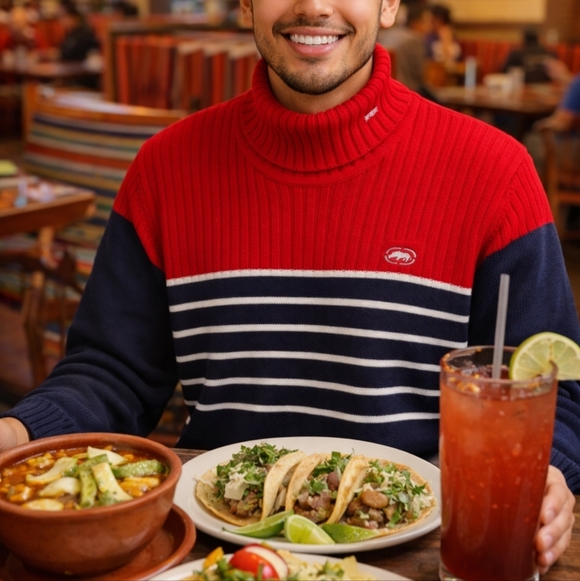 Ecko Unlimited Other - Ecko‎ Red White Blue Sweater Size Medium